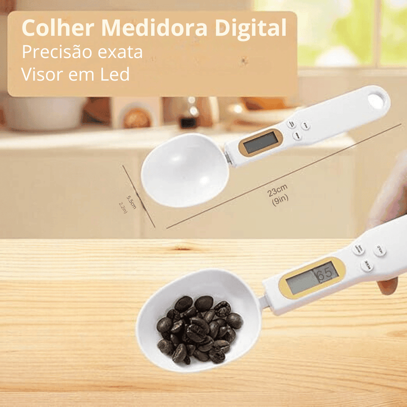 Colher Medidora com Balança Digital