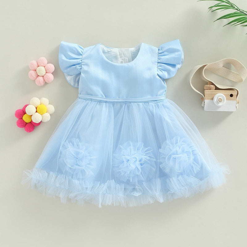 Vestido de Festa Infantil Cores Tule