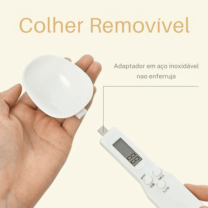 Colher Medidora com Balança Digital