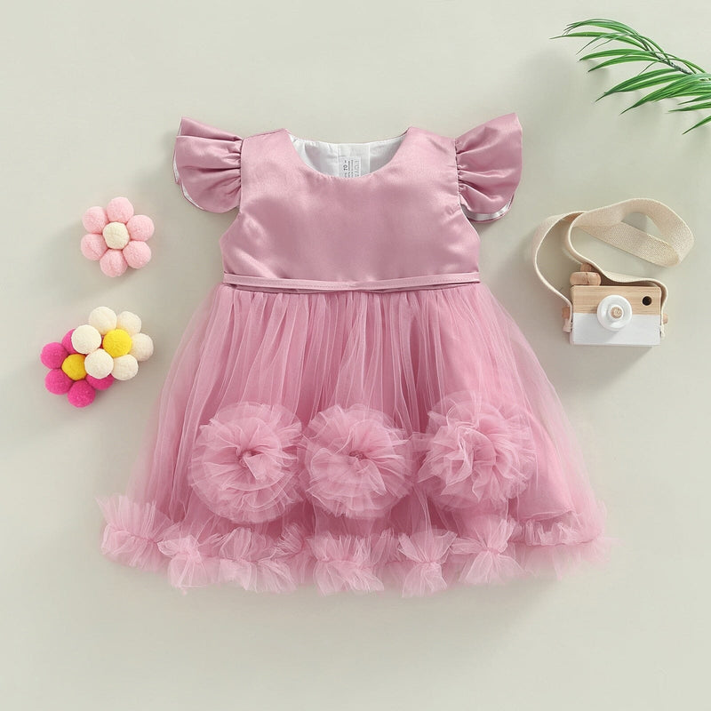 Vestido de Festa Infantil Cores Tule