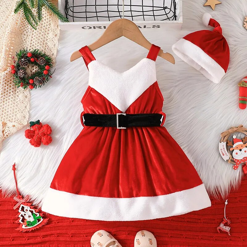 Vestido Infantil Natal Cintinho