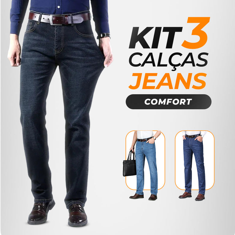 [COMPRE 1 LEVE 3] - Promoção Calça Jeans Masculina Comfort - Direto Da Fábrica!